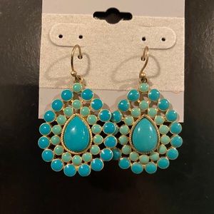 Stella and Dot Charlize Turquoise Teardrop earring